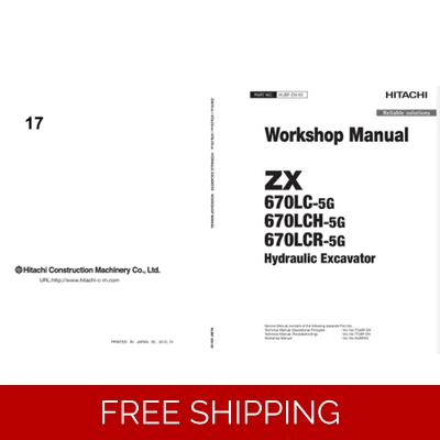 HITACHI ZX670-5G SERIES WORKSHOP MANUAL AND DIAGRAMS